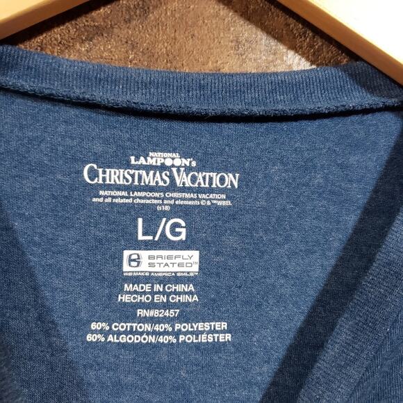 Briefly Stated Christmas Vacation NWOT let's get ready to stumble t-shirt sz Lg - Picture 2 of 7